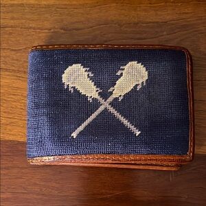 Lacrosse Needlepoint Wallet